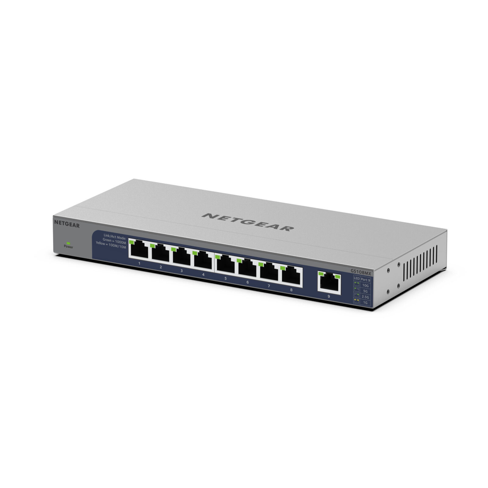 *NEW* NETGEAR GS108MX 8-Port Gigabit Ethernet Unmanaged Switch w/10G Multi-Gi... - Picture 1 of 1